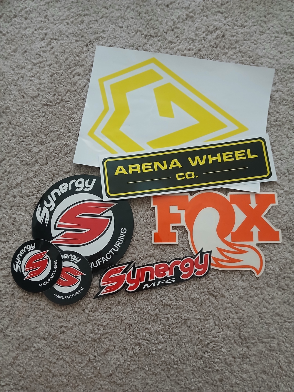 Synergy & Fox Sticker Pack - Orange, Yellow, Black
